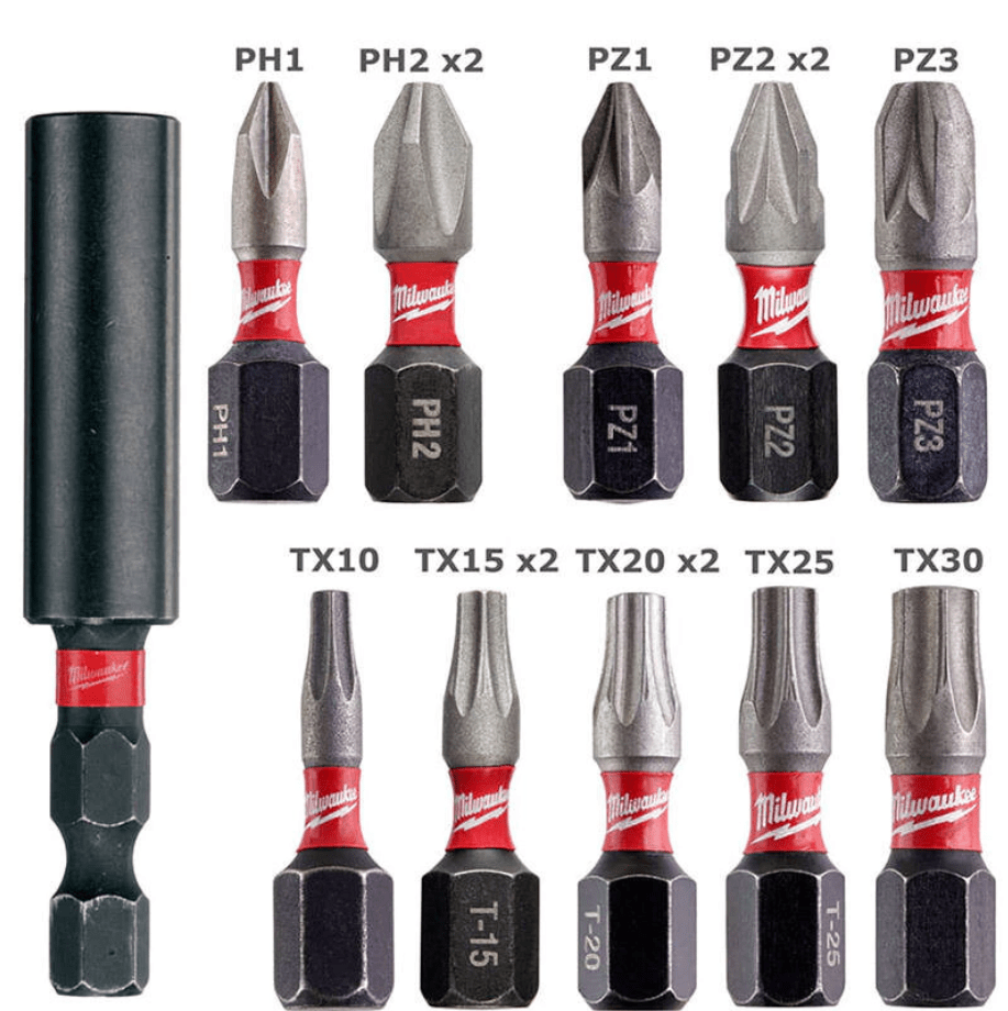 MILWAUKEE SHOCKWAVE 15PCS IMPACT DUTY DRIVER BITS PUCK SET - Image 5