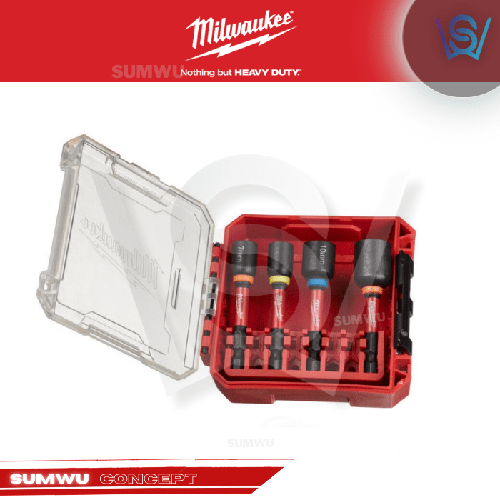 MILWAUKEE SHOCKWAVE IMPACT DUTY 4PC NUT DRIVER SET - Image 2