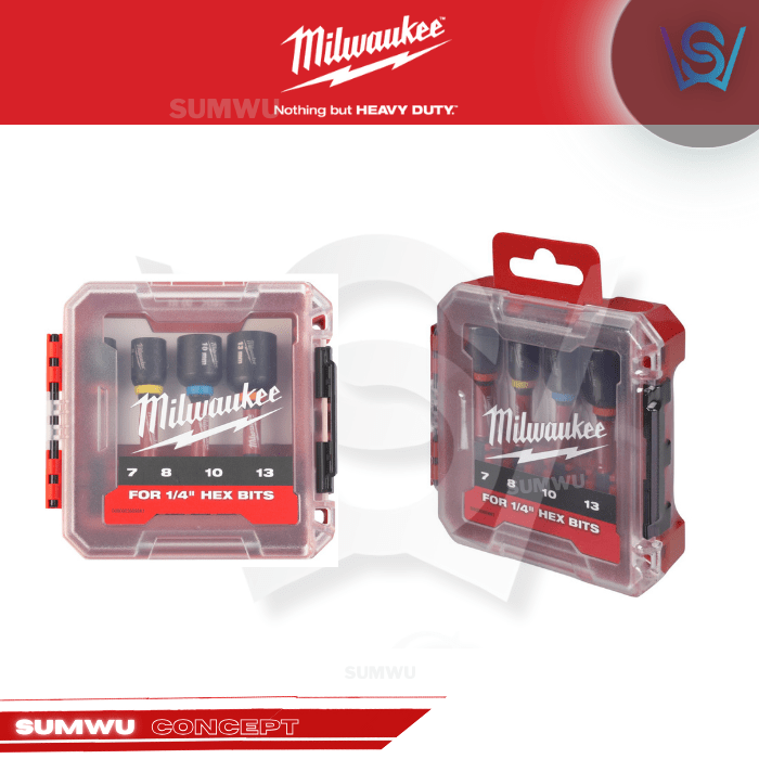 MILWAUKEE SHOCKWAVE IMPACT DUTY 4PC NUT DRIVER SET - Image 6