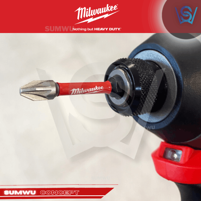 MILWAUKEE SHOCKWAVE 10PC IMPACT DUTY BIT SET WITH CARABINER - Image 7
