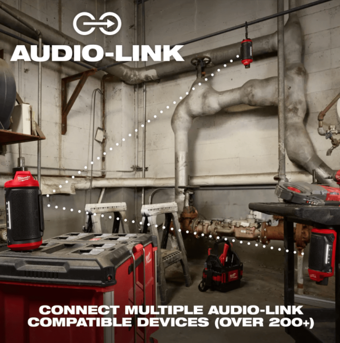 MILWAUKEE M12 JOBSITE SPEAKER M12 SPEJSG2-0 - Image 2