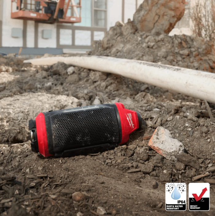 MILWAUKEE M12 JOBSITE SPEAKER M12 SPEJSG2-0 - Image 4