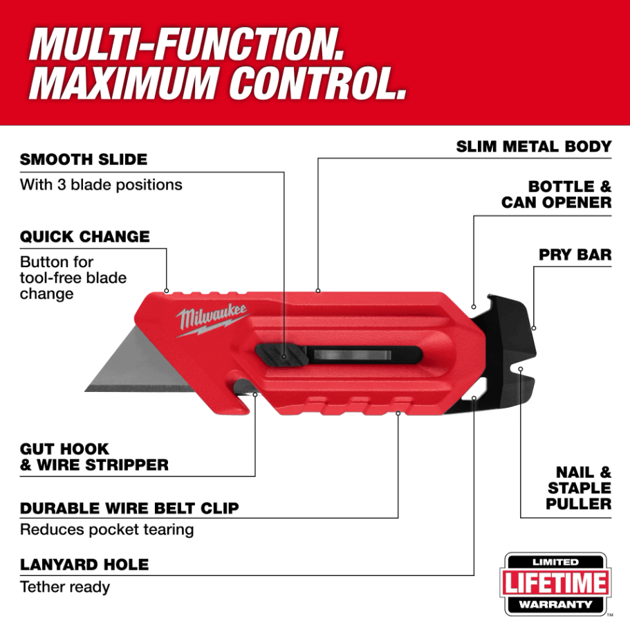 MILWAUKEE MULTI-FUNCTION COMPACT UTILITY KNIFE - Image 2