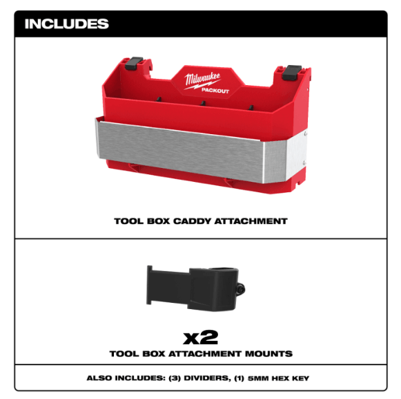 MILWAUKEE PACKOUT™ TOOL BOX CADDY ATTACHMENT - Image 4