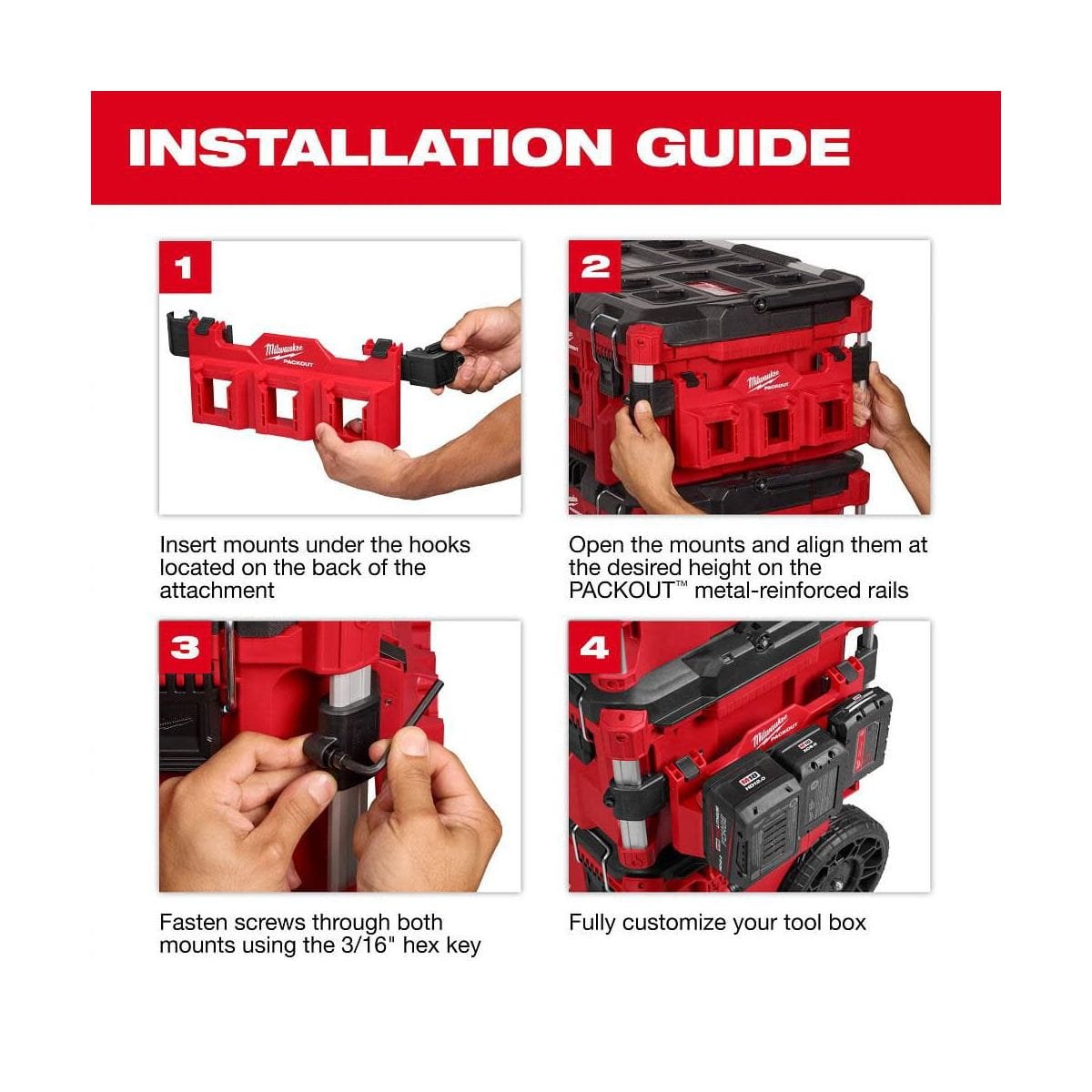 MILWAUKEE PACKOUT™ M18 BATTERY HOLDER ATTACHMENT - Image 4