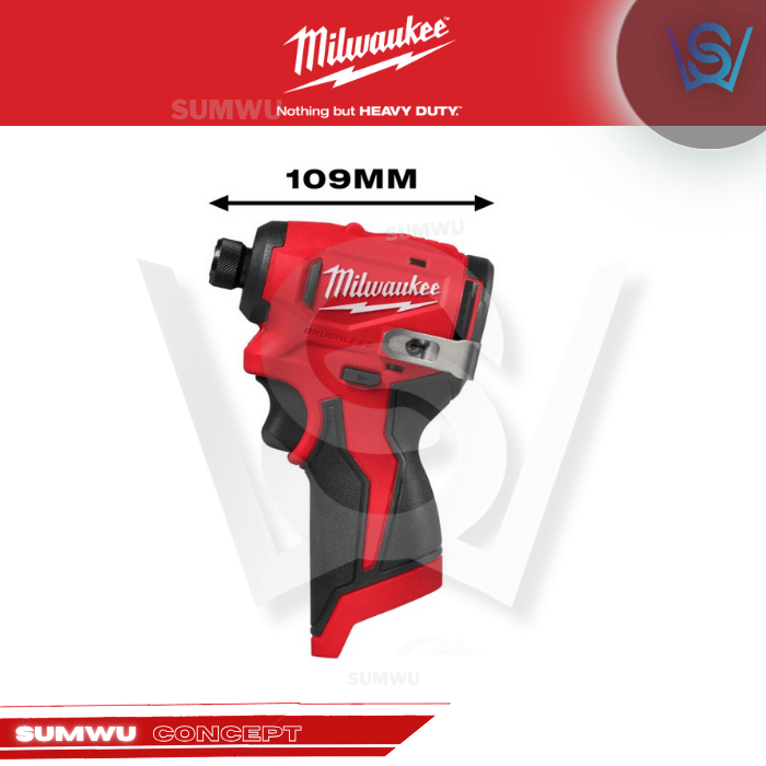 MILWAUKEE M12 SUB-COMPACT BRUSHLESS 1/4" HEX IMPACT DRIVER M12 BLIDRC - Image 3