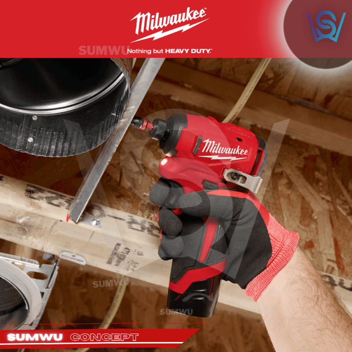 MILWAUKEE M12 SUB-COMPACT BRUSHLESS 1/4" HEX IMPACT DRIVER M12 BLIDRC - Image 6