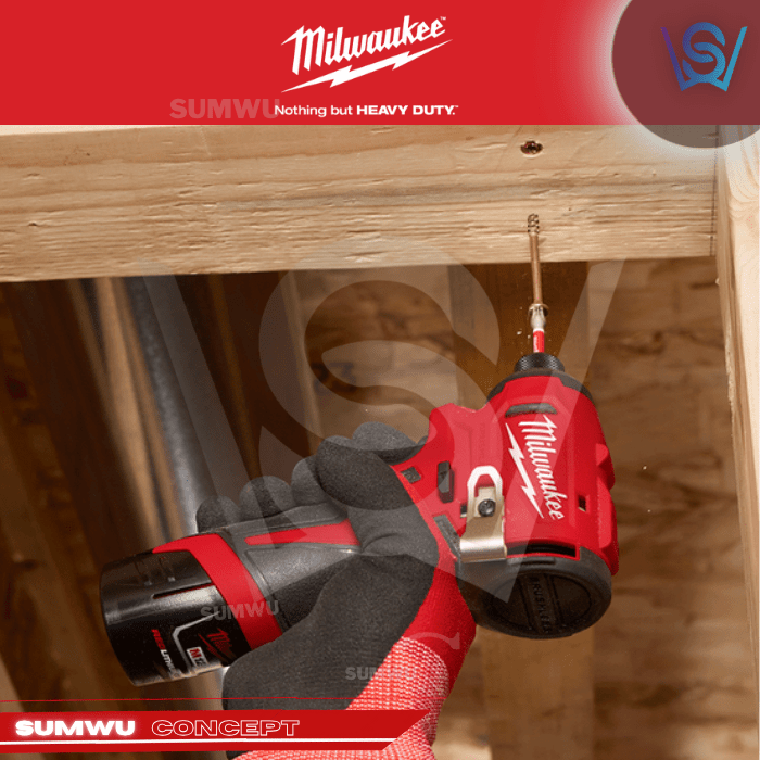 MILWAUKEE M12 SUB-COMPACT BRUSHLESS 1/4" HEX IMPACT DRIVER M12 BLIDRC - Image 5