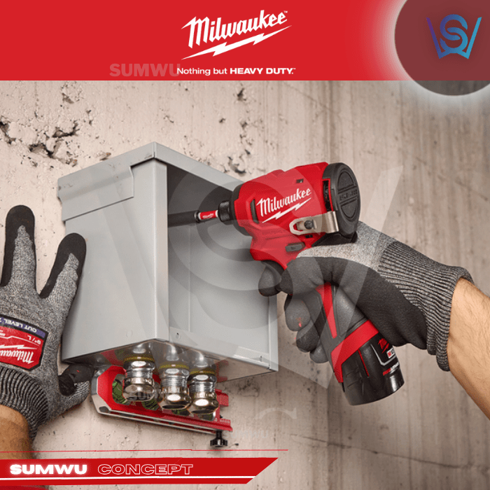 MILWAUKEE M12 SUB-COMPACT BRUSHLESS 1/4" HEX IMPACT DRIVER M12 BLIDRC - Image 7