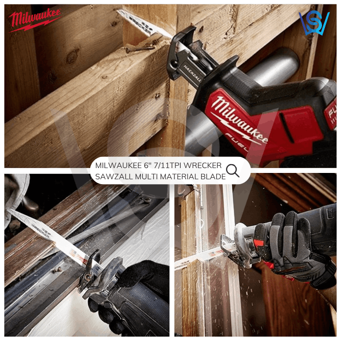 MILWAUKEE 6" 7/11TPI WRECKER SAWZALL GENERAL PURPOSE BLADE (5PCS) - Image 4