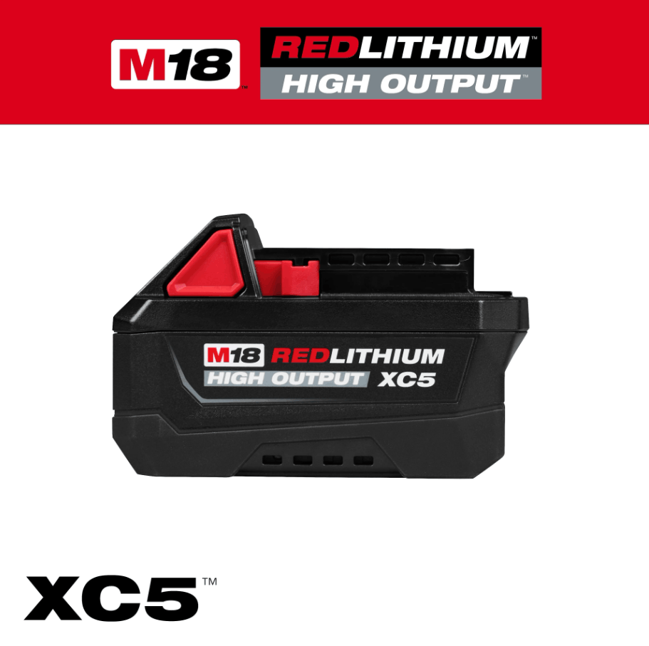 MILWAUKEE M18 HIGH OUTPUT XC5 5.0AH BATTERY M18 HB5 - Image 8