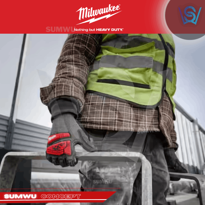 MILWAUKEE IMPACT CUT LEVEL 5 NITRILE DIPPED GLOVES (SIZE: S/M/L/XL/XXL) - Image 5