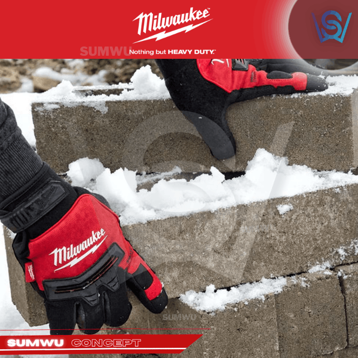 MILWAUKEE WRECKING WORK GLOVES (SIZE: L/XL/XXL) - Image 7