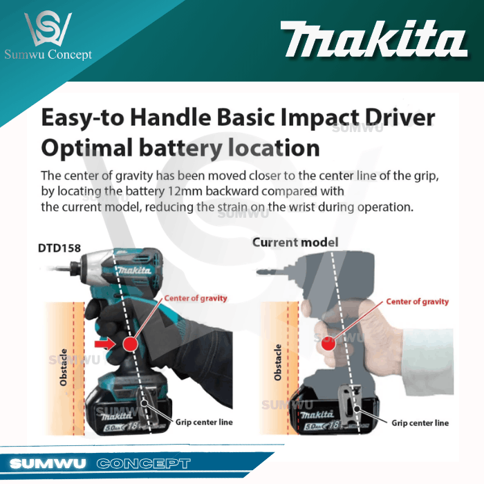 MAKITA DTD158ZK 18V IMPACT DRIVER 170NM - Image 5