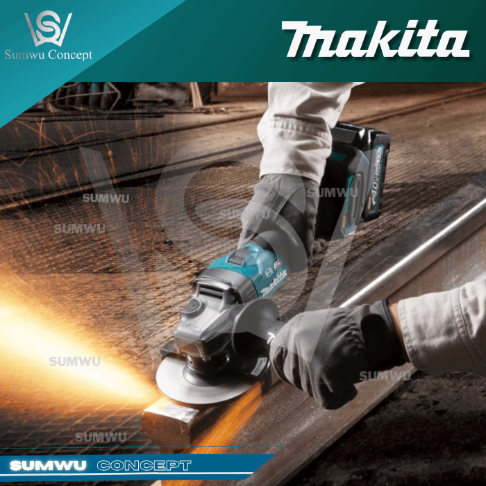 MAKITA GA003GZ 40V MAX 100MM ANGLE GRINDER WITH SLIDE SWITCH - Image 2