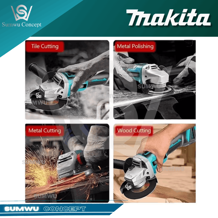 MAKITA GA003GZ 40V MAX 100MM ANGLE GRINDER WITH SLIDE SWITCH - Image 3