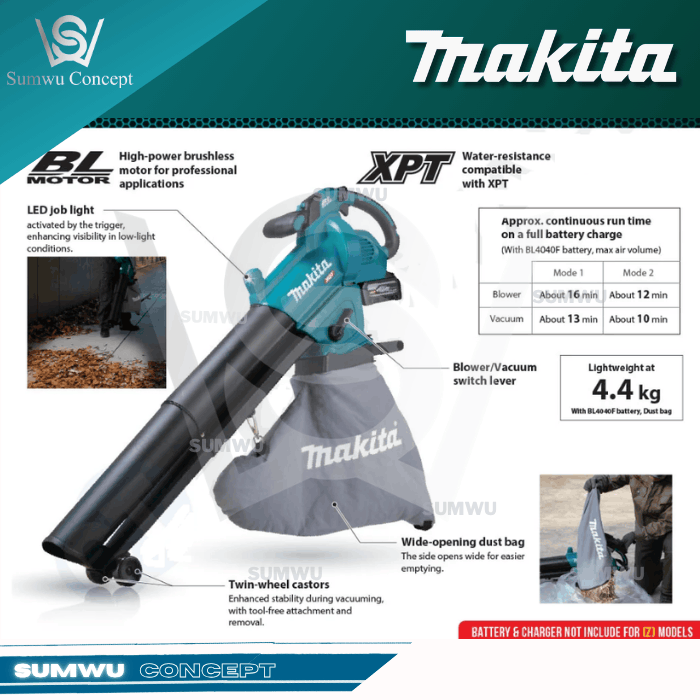 MAKITA UB005GZ 40V MAX BLOWER VACUUM - Image 3