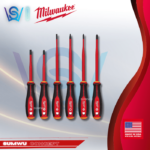 MILWAUKEE 6PC 1000V INSULATED SLIM TIP SCREWDRIVER SET
