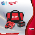 MILWAUKEE M18 HIGH OUTPUT RED LITHIUM-ION BATTERY 12.0Ah STARTER PACK