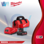 MILWAUKEE M12 HIGH OUTPUT RED LITHIUM-ION BATTERY 5.0Ah STARTER PACK