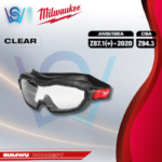 MILWAUKEE CLEAR HIGH PROFILE PERFORMANCE VENTED GOGGLES