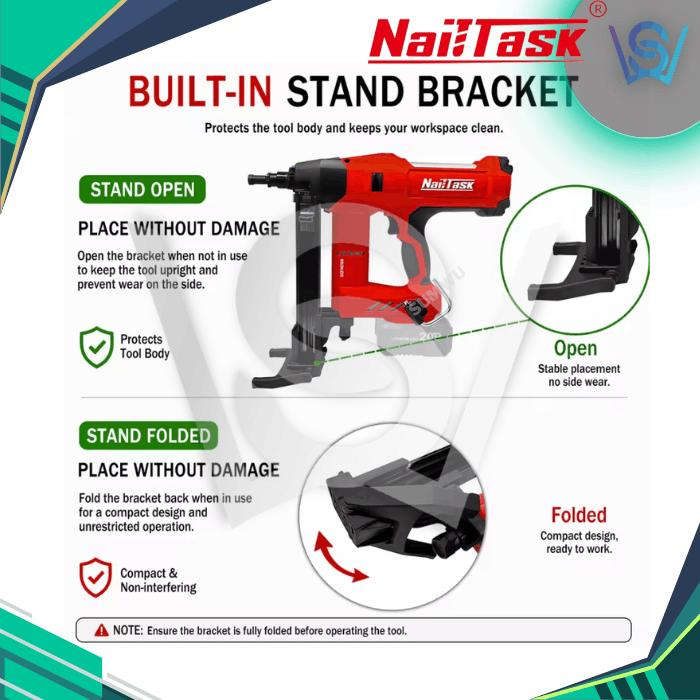 NAILTASK DCCN90S3 20V CORDLESS CONCRETE NAILER - Image 3