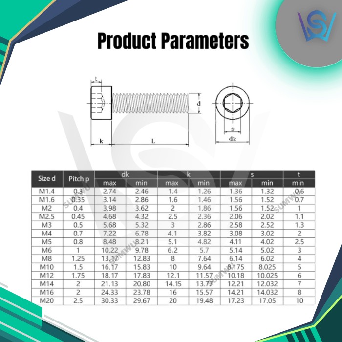 STAINLESS STEEL CAP SCREWS (M2 - M24) - Image 3