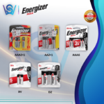 ENERGIZER MAX ALKALINE BATTERY AAA/AA/9V/D