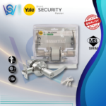 YALE ENTRANCE TUBULAR HANDLE LEVER LOCKSET MODEL: VL4447-US15