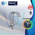 FALLA SWAN NECK DOUBLE PILLAR SINK TAP MODEL: FL-E329