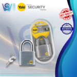 YALE SATIN CHROME BORON SHACKLE PADLOCK Y120/70/141/1