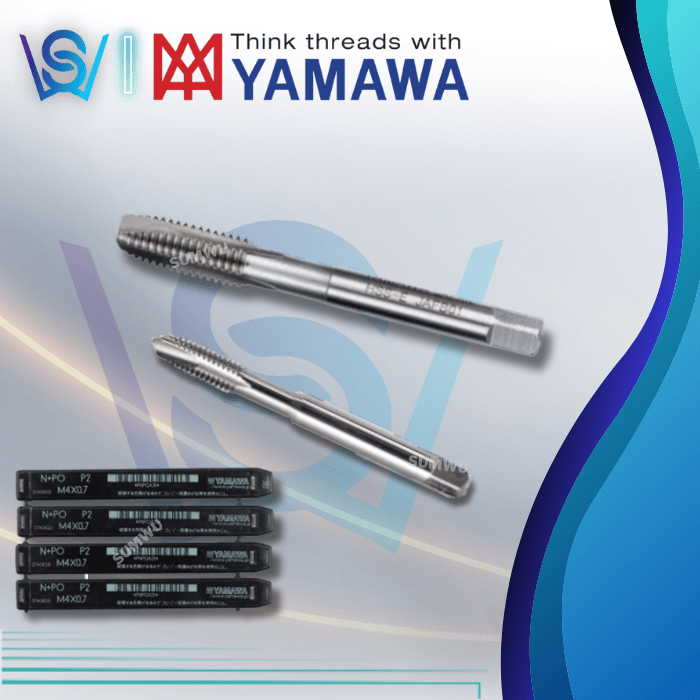 YAMAWA MACHINE TAP PO METRIC HSS SPIRAL POINTED (M1 - M16) - Sumwu Concept