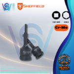 SHEFFIELD 1/2" DR CR-MO IMPACT HEX BIT SOCKET (4-14MM)