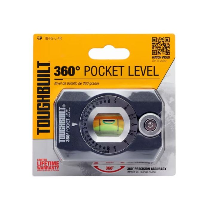 TOUGHBUILT 360 DEGREE POCKET LEVEL TB-H2-L-4R - Image 10