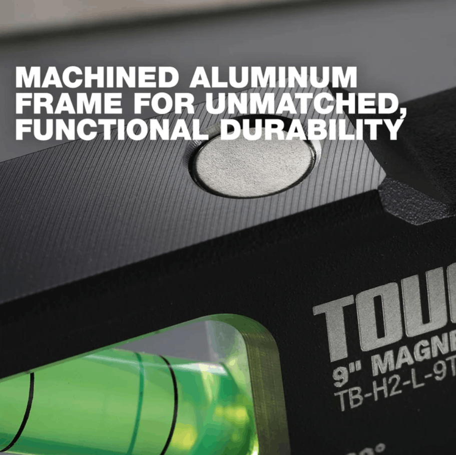 TOUGHBUILT 9" MAGNETIC BILLET TORPEDO LEVEL TB-H2-L-9T-M - Image 5