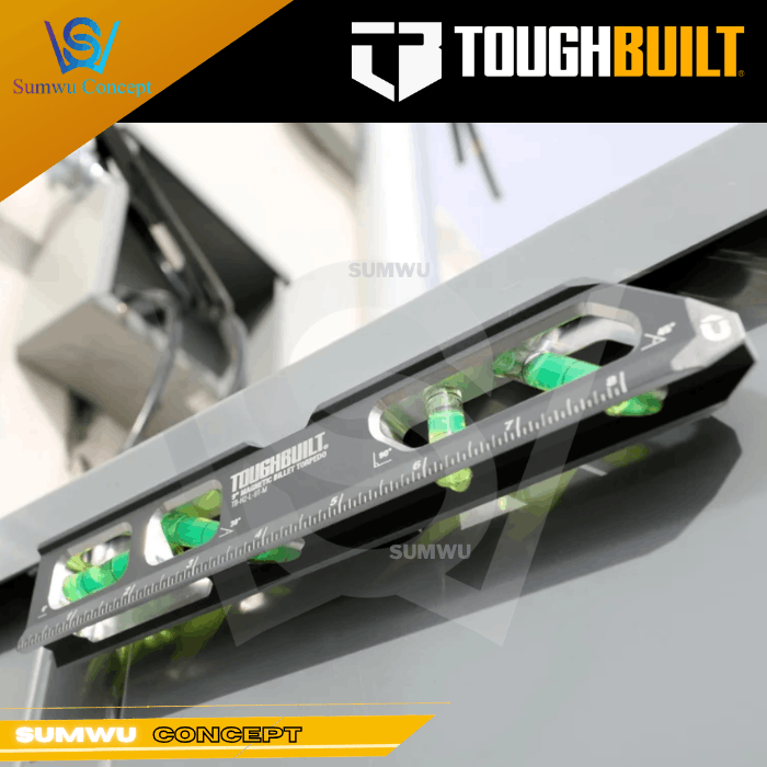 TOUGHBUILT 9" MAGNETIC BILLET TORPEDO LEVEL TB-H2-L-9T-M - Image 7