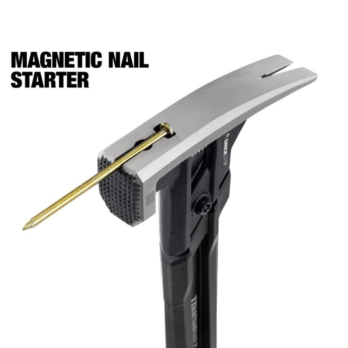 TOUGHBUILT 24OZ SHOCKSTOP MILLED FACE STEEL RIP HAMMER TB-H1-1SBR-S24X - Image 9
