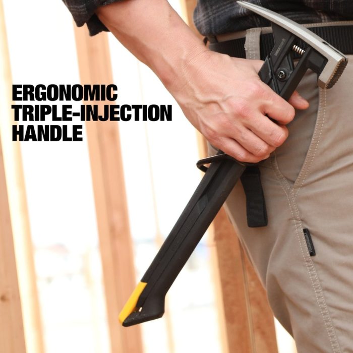 TOUGHBUILT 24OZ SHOCKSTOP MILLED FACE STEEL RIP HAMMER TB-H1-1SBR-S24X - Image 6