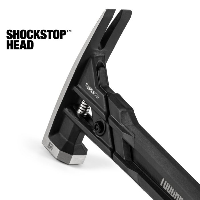 TOUGHBUILT 24OZ SHOCKSTOP MILLED FACE STEEL RIP HAMMER TB-H1-1SBR-S24X - Image 8