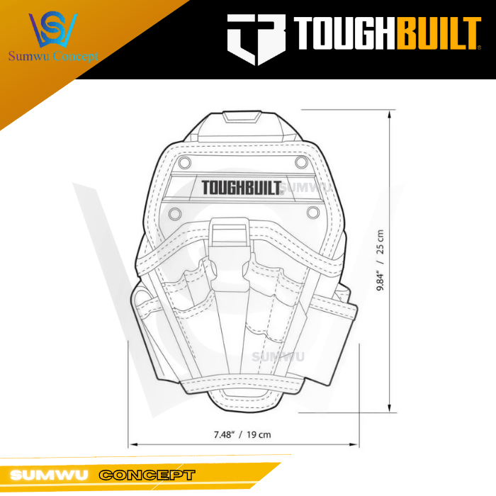 TOUGHBUILT DRILL HOLSTER LARGE TB-CT-20L - Image 3