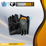 TOUGHBUILT TECHNICIAN MID-DUTY HALF FINGER WORK GLOVES (L) TB-G06-L