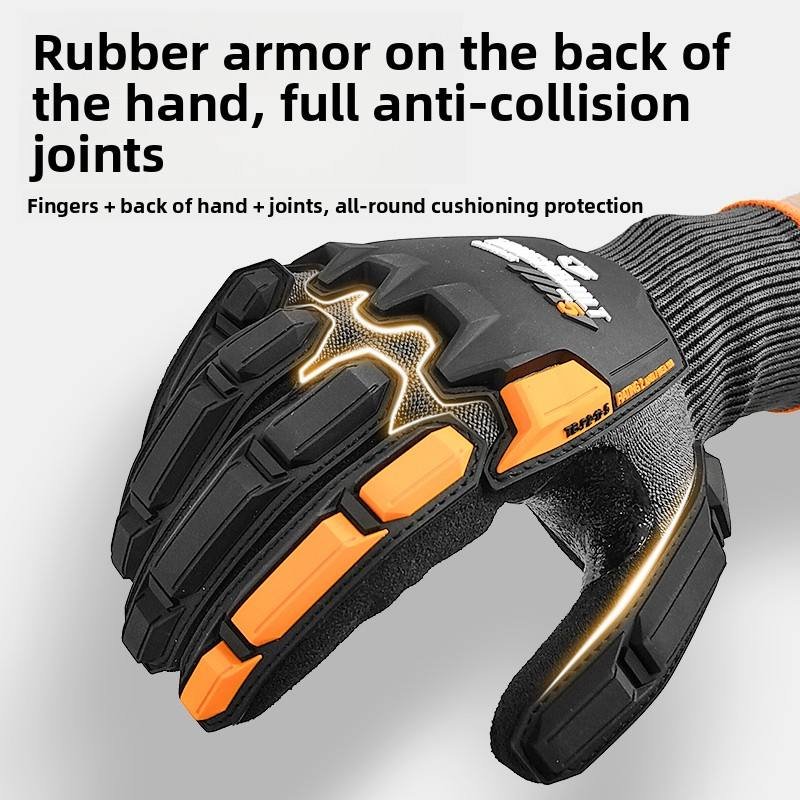 TOUGHBUILT IMPACT CUT LEVEL 5 NITRILE DIPPED WORK GLOVES TB-P2-11-5 - Image 6