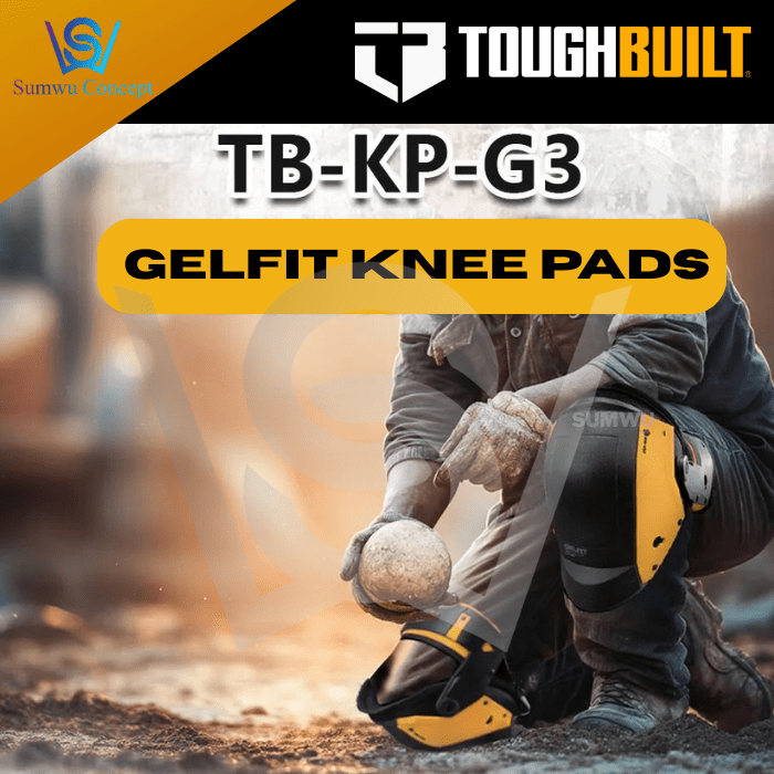 TOUGHBUILT GELFIT FANATIC THIGH SUPPORT STABILIZATION KNEE PADS TB-KP-G3 - Image 3