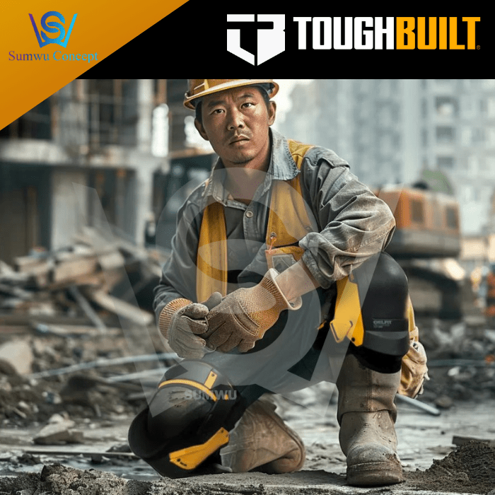 TOUGHBUILT GELFIT FANATIC THIGH SUPPORT STABILIZATION KNEE PADS TB-KP-G3 - Image 6