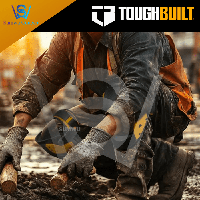 TOUGHBUILT GELFIT FANATIC THIGH SUPPORT STABILIZATION KNEE PADS TB-KP-G3 - Image 7