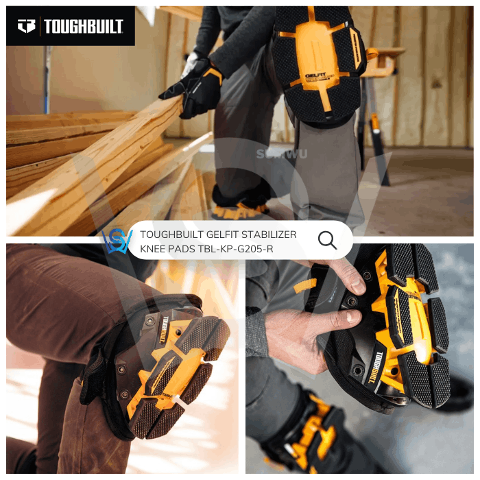 TOUGHBUILT GELFIT STABILIZER KNEE PADS TBL-KP-G205-R - Image 4