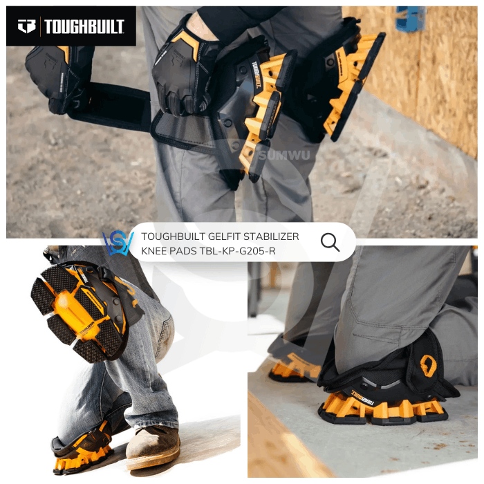TOUGHBUILT GELFIT STABILIZER KNEE PADS TBL-KP-G205-R - Image 5