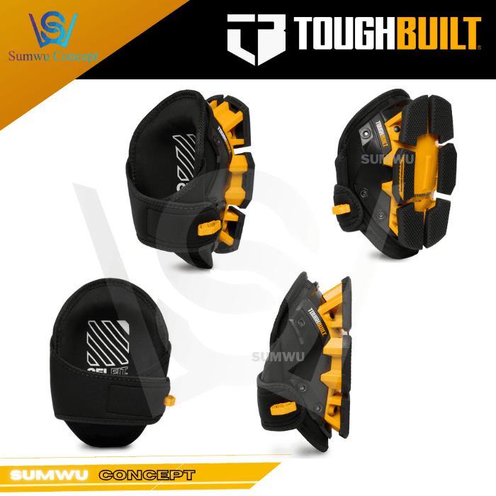 TOUGHBUILT GELFIT STABILIZER KNEE PADS TBL-KP-G205-R - Image 3