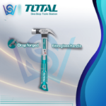 TOTAL FIBREGLASS CLAW HAMMER W/ MAGNETIC NAIL HEAD (8OZ / 16OZ)