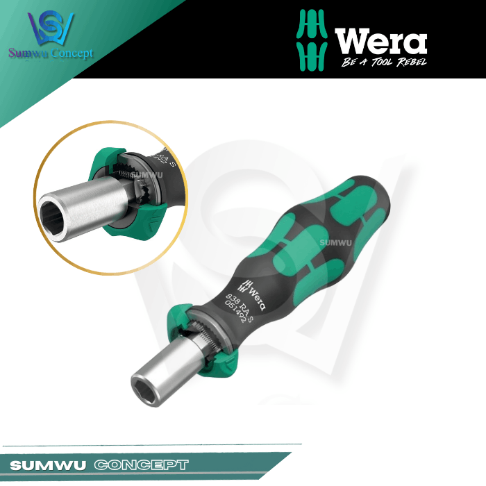 WERA KRAFTFORM KOMPAKT 838 RA S/4 BITHOLDING RATCHETING SCREWDRIVER SET (CHRISTMAS 2025 EDITION) - Image 4